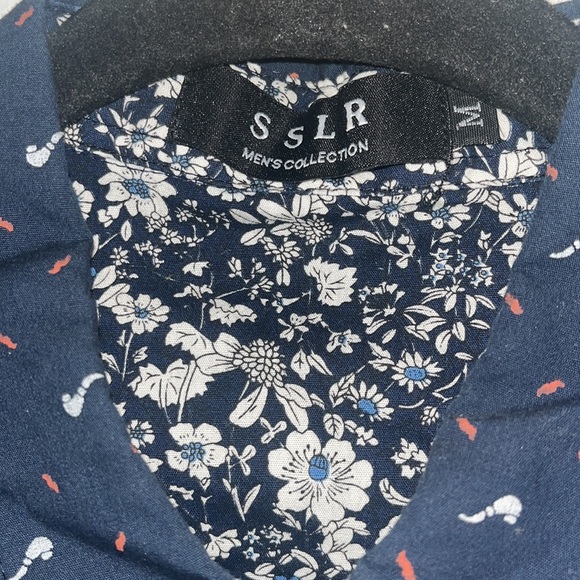SSLR mens casual shirt sleeve button down Medium - Picture 2 of 3